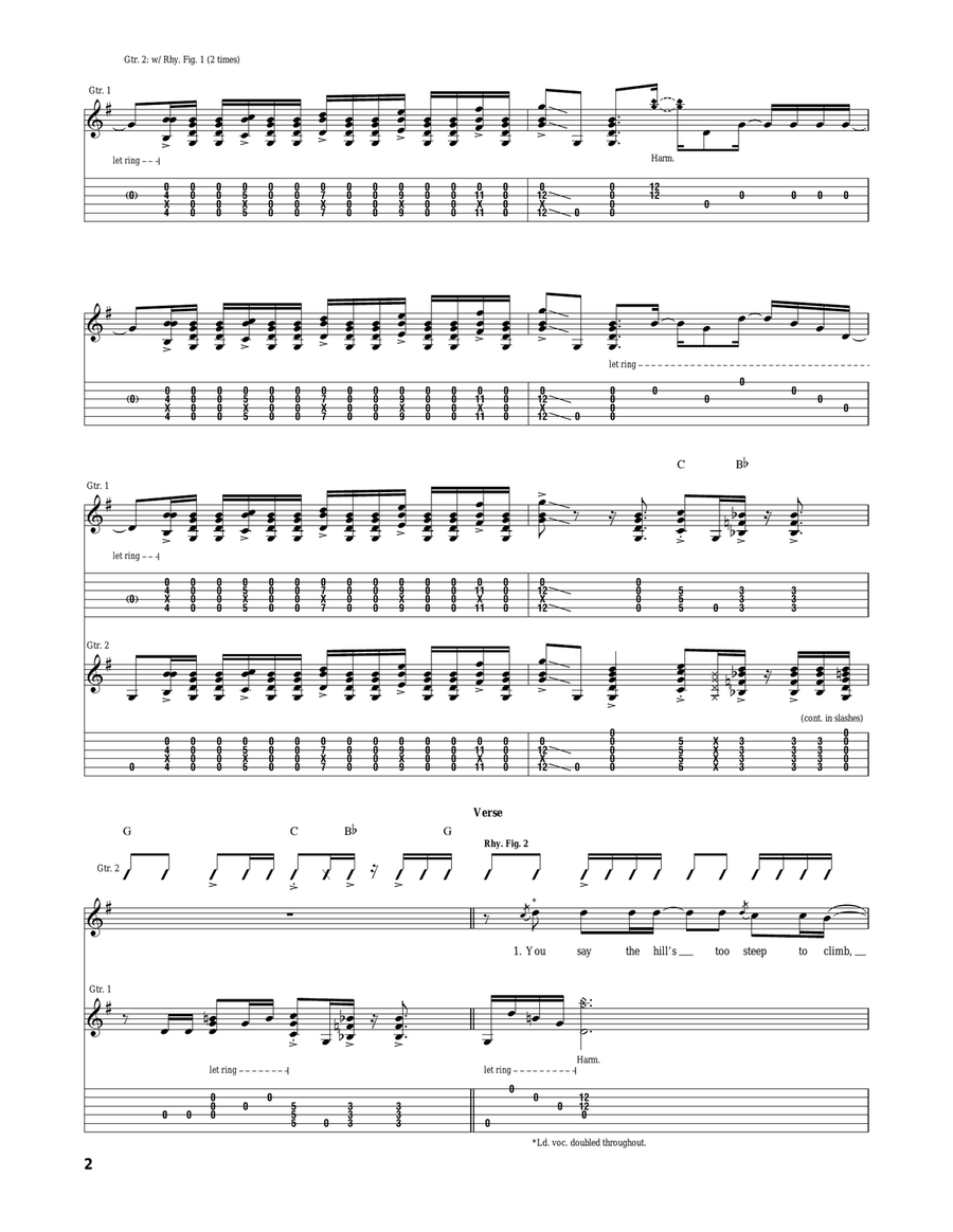 Fearless Fearless Acoustic Guitar scores gallery preview page 2