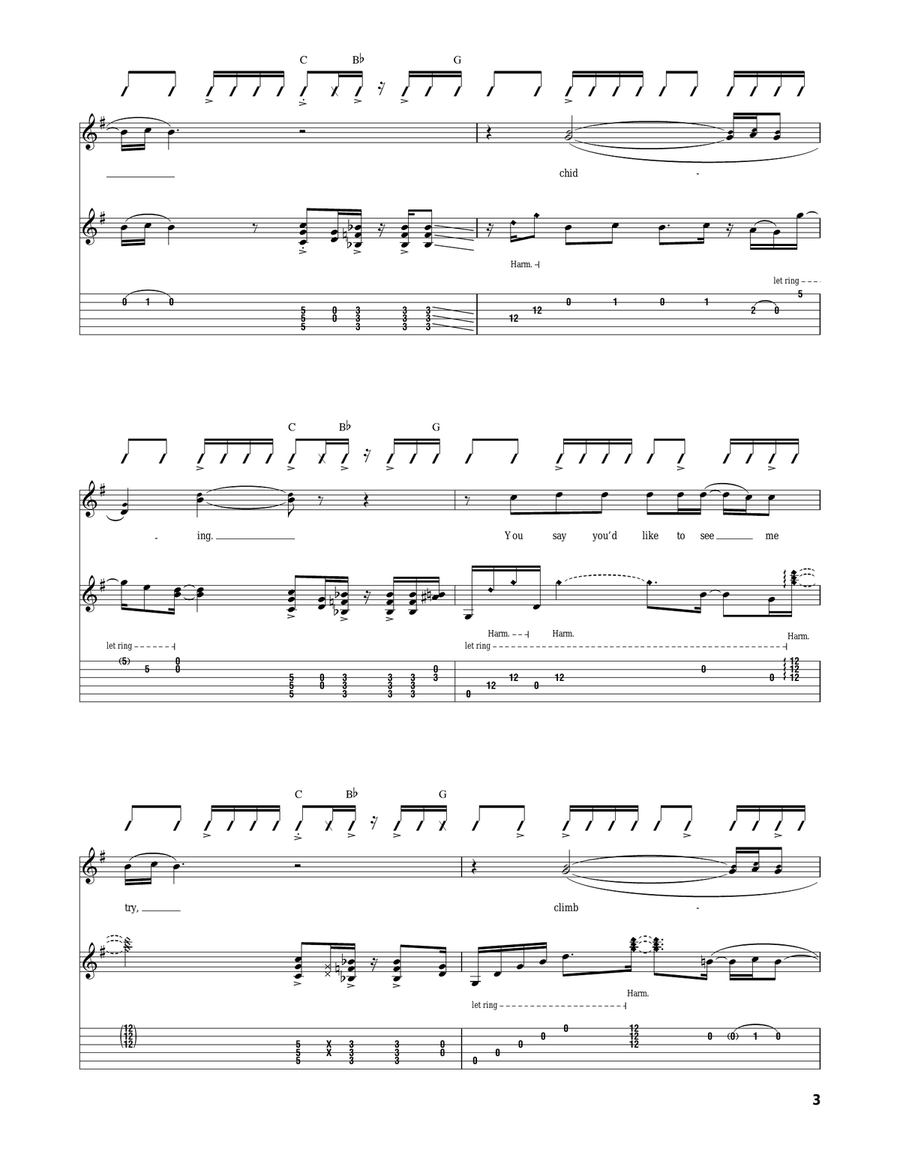 Fearless Fearless Acoustic Guitar scores gallery preview page 3