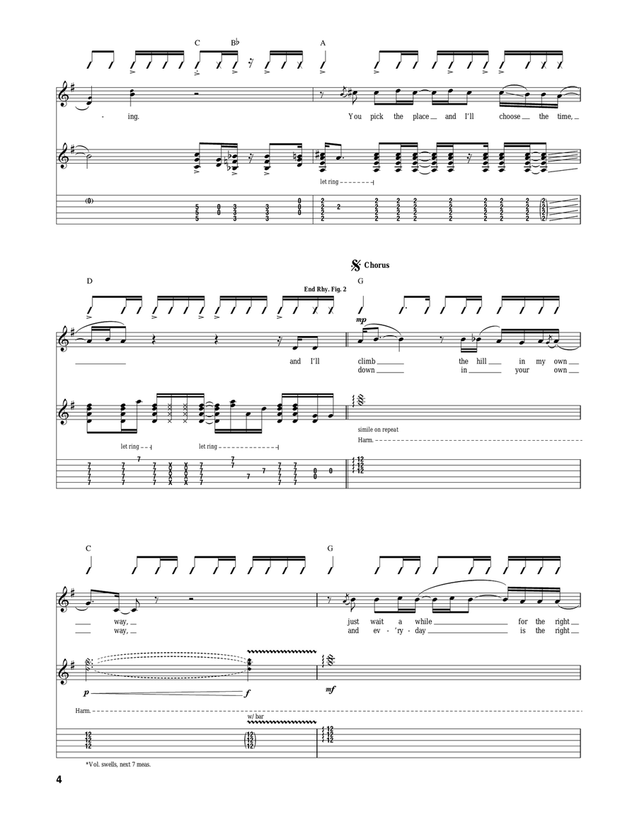 Fearless Fearless Acoustic Guitar scores gallery preview page 4