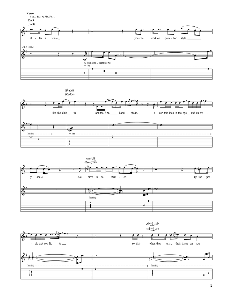 Dogs Dogs Acoustic Guitar scores gallery preview page 5