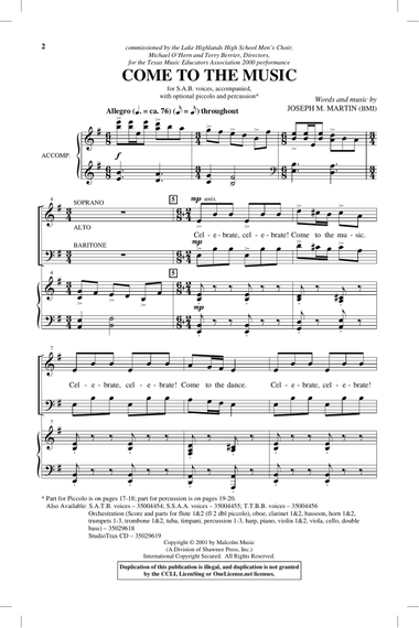 Come To The Music