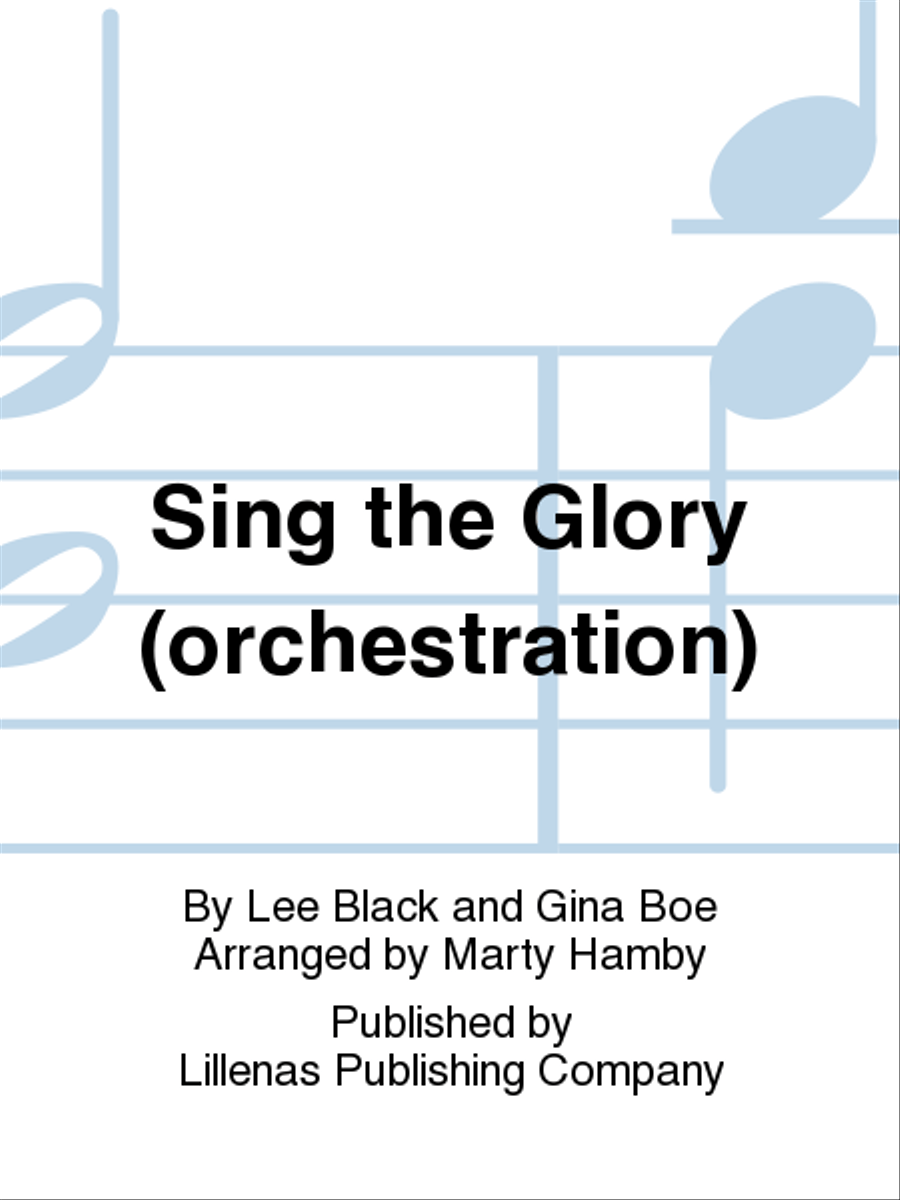 Sing the Glory (orchestration) 4-Part scores gallery preview page 1