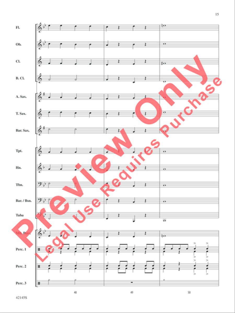 Rock Your Bones! Rock Your Bones! Concert Band scores gallery preview page 7