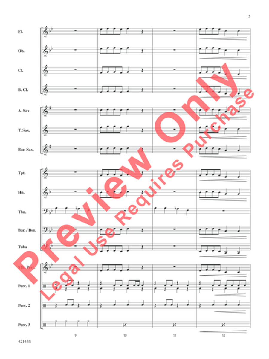 Rock Your Bones! Rock Your Bones! Concert Band scores gallery preview page 10