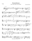 Remembrance (from Moon Dance of the Fireflies) violin solo part