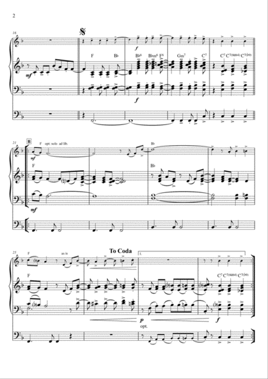 Oh happy day - Organ & solo instrument Clarinet scores gallery preview page 2
