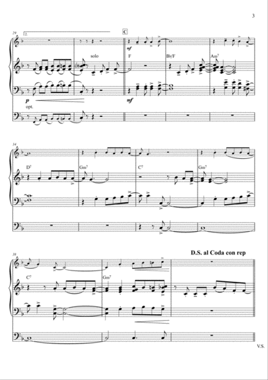 Oh happy day - Organ & solo instrument Clarinet scores gallery preview page 3