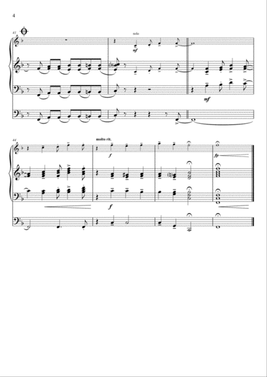 Oh happy day - Organ & solo instrument Clarinet scores gallery preview page 4