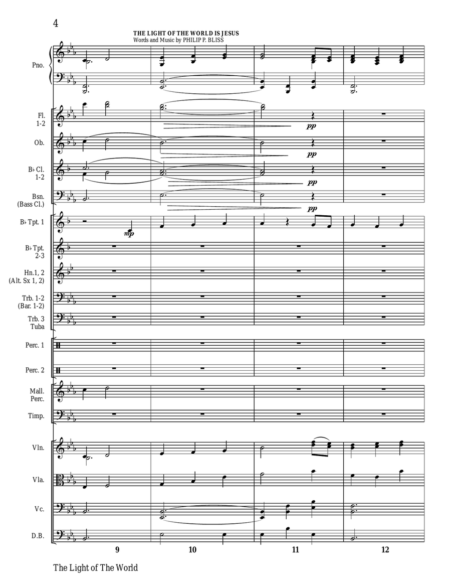 CHRISTMAS ORCHESTRA! THE LIGHT OF THE WORLD (Orchestra Score and Parts) Full Orchestra scores gallery preview page 5