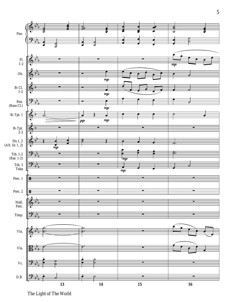 CHRISTMAS ORCHESTRA! THE LIGHT OF THE WORLD (Orchestra Score and Parts) Full Orchestra scores gallery preview page 6
