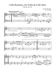 Little Romance, for violin and cello duet