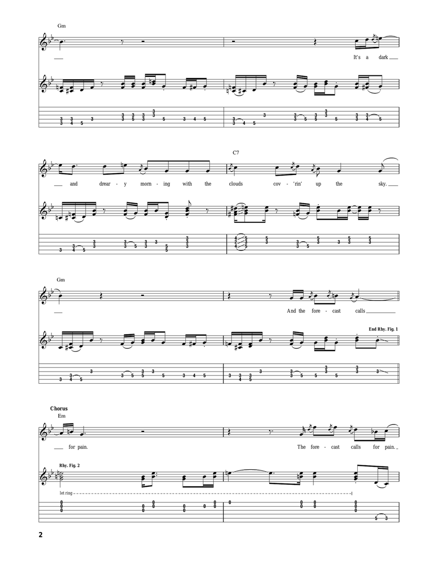 The Forecast (Calls For Pain) Acoustic Guitar scores gallery preview page 2