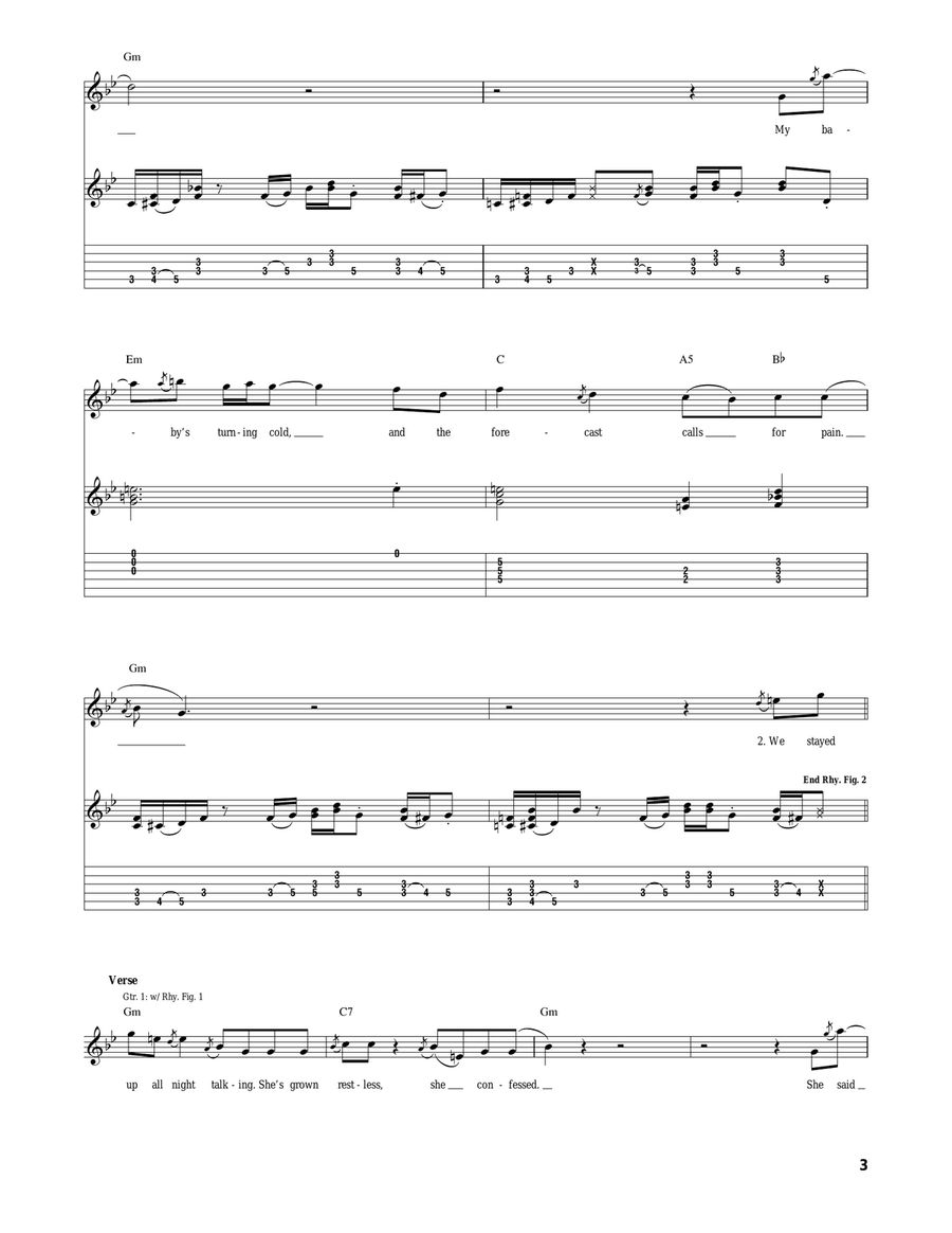 The Forecast (Calls For Pain) Acoustic Guitar scores gallery preview page 3