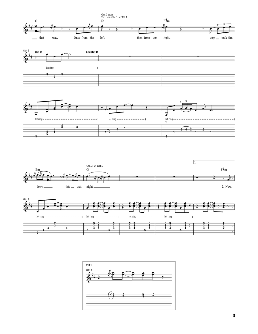 Poor Johnny Poor Johnny Acoustic Guitar scores gallery preview page 3
