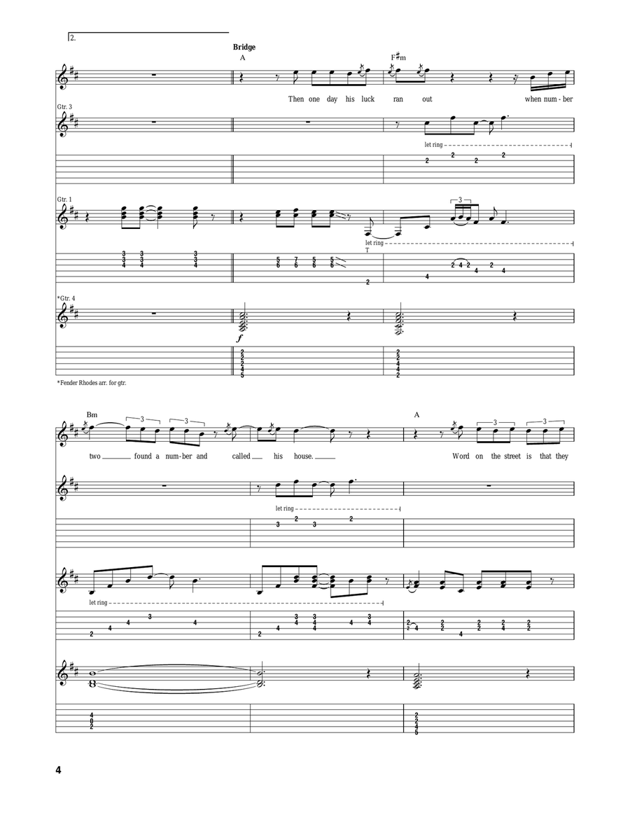 Poor Johnny Poor Johnny Acoustic Guitar scores gallery preview page 4