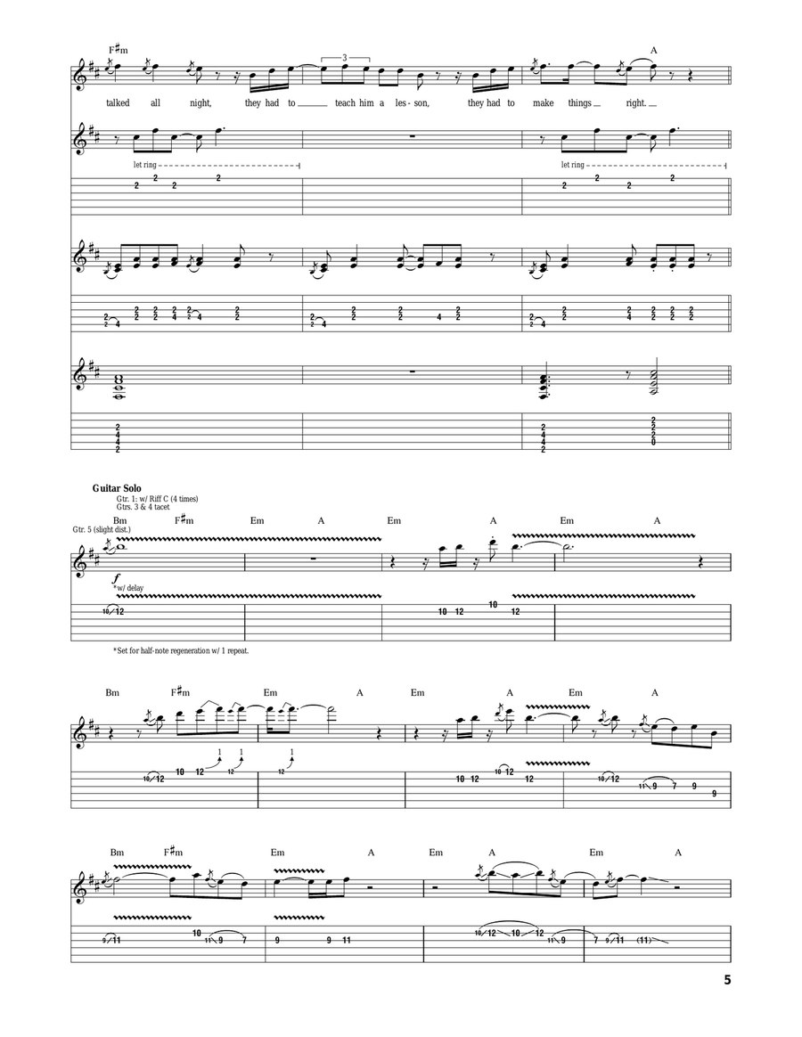 Poor Johnny Poor Johnny Acoustic Guitar scores gallery preview page 5
