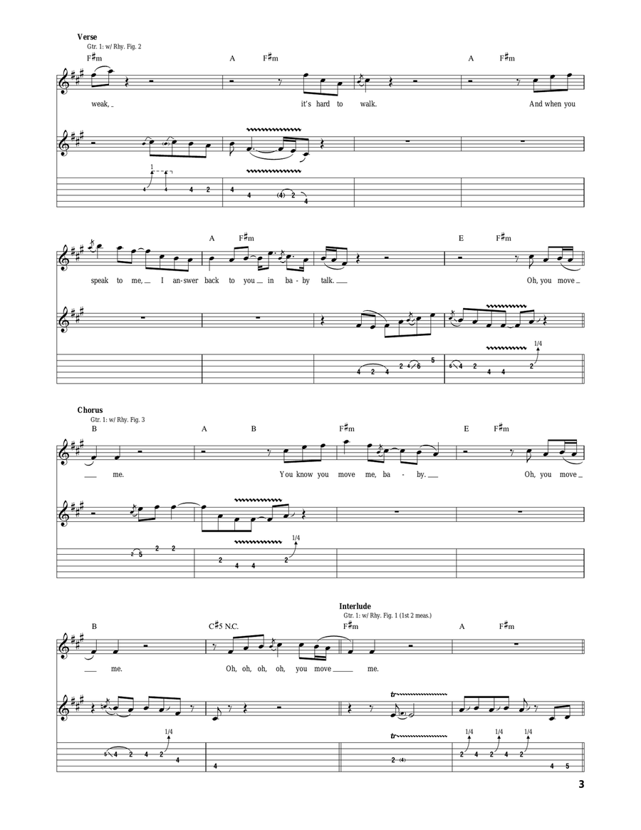 You Move Me You Move Me Acoustic Guitar scores gallery preview page 3