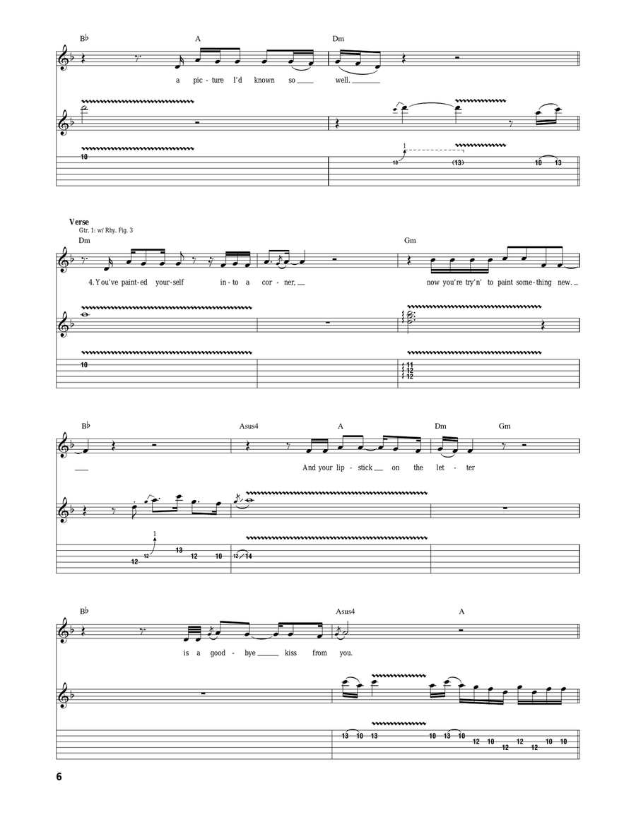 (Won't Be) Coming Home (Won't Be) Coming Home Acoustic Guitar scores gallery preview page 6