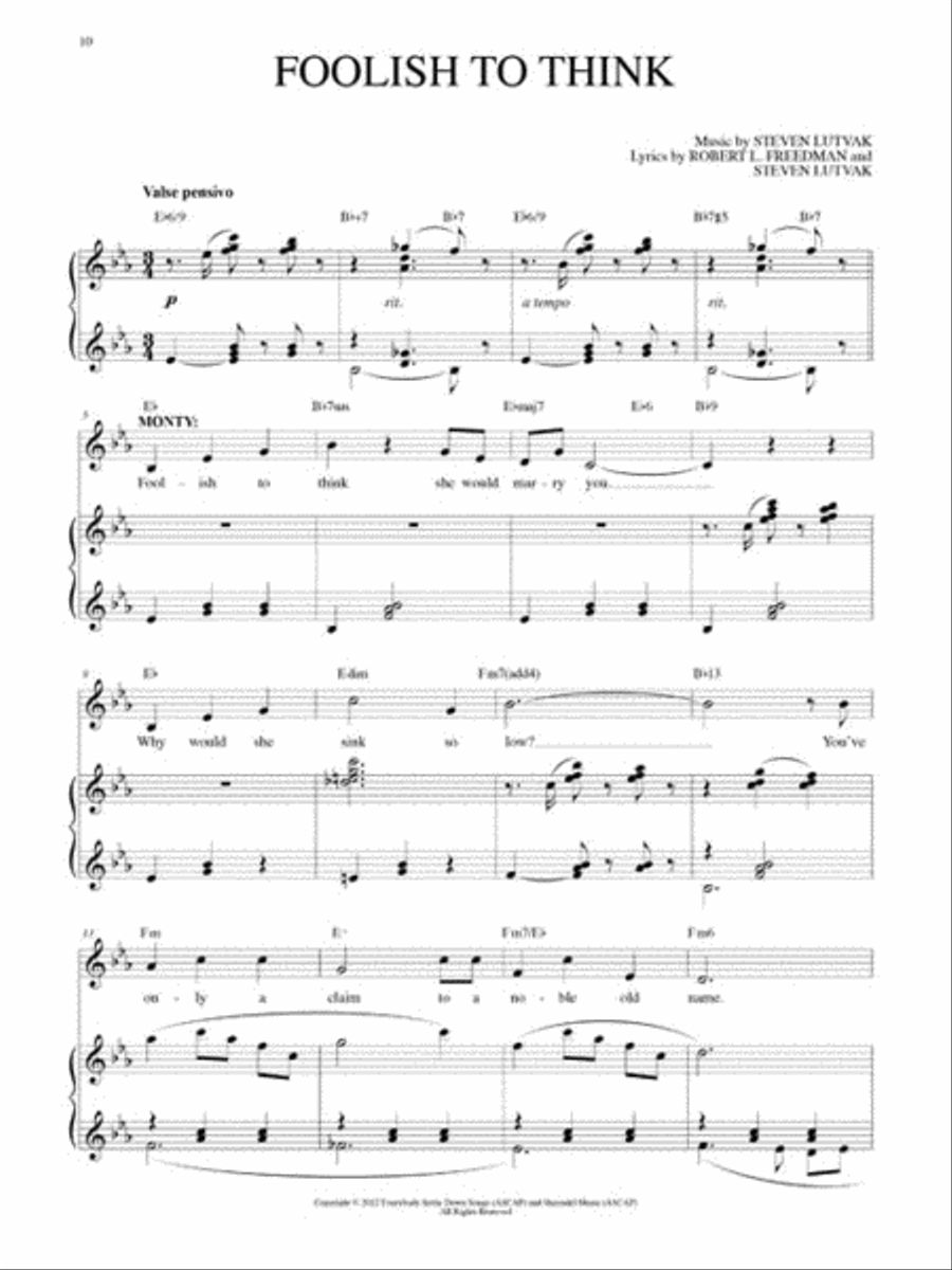 A Gentleman's Guide to Love and Murder Piano, Vocal, Guitar scores gallery preview page 5