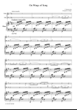 Mendelssohn On Wings of Song, for piano trio, PM102
