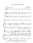 Bless the Lord, O My Soul - Low Voice