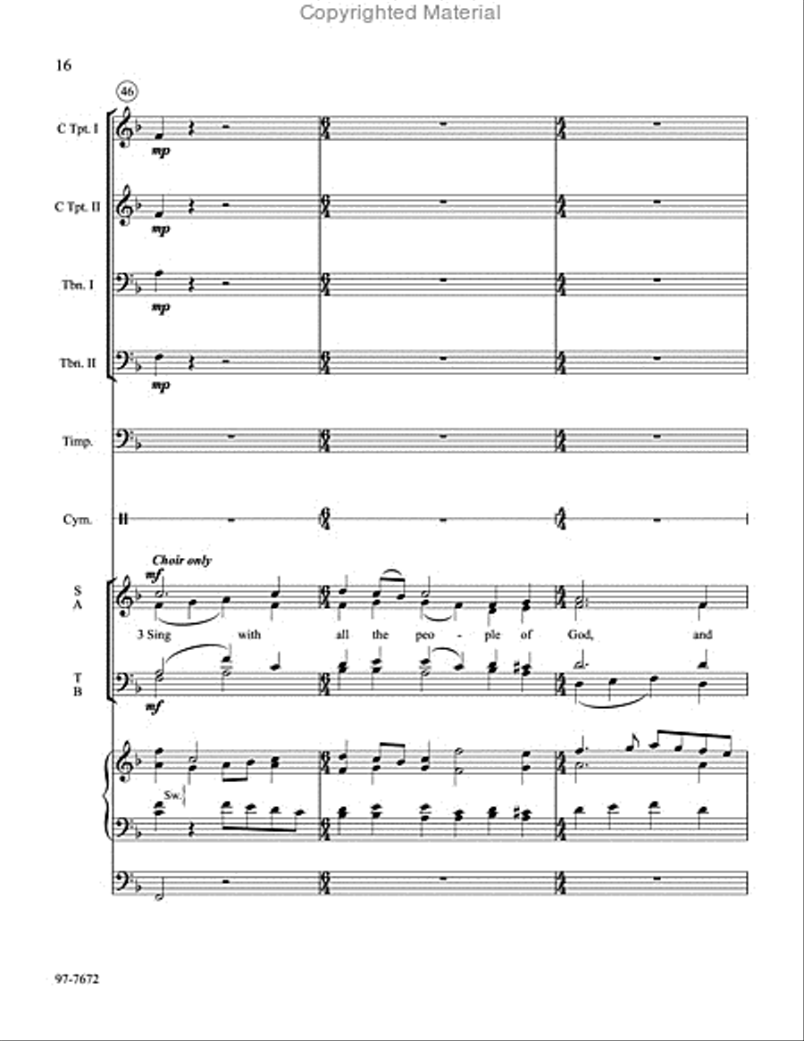 This Is the Feast of Victory: A Festival Setting Choir scores gallery preview page 5