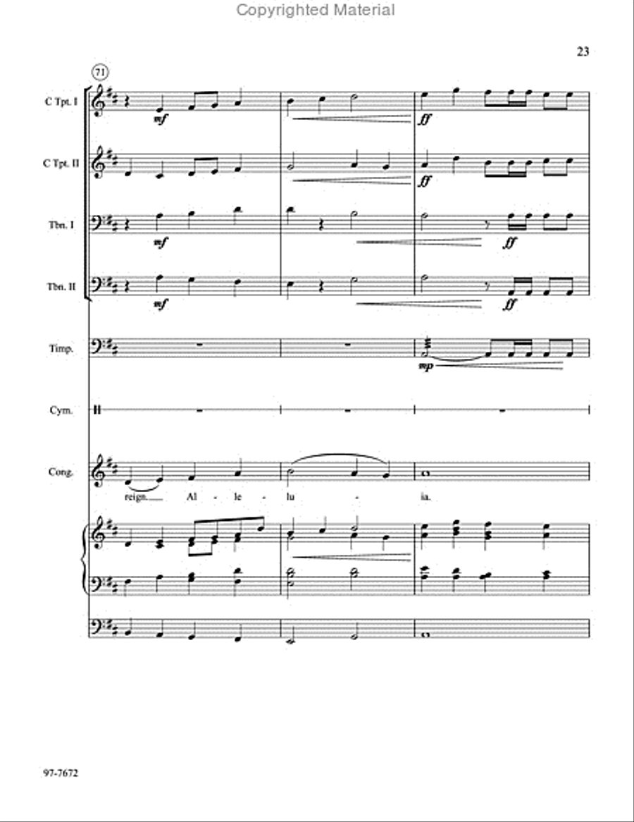 This Is the Feast of Victory: A Festival Setting Choir scores gallery preview page 6