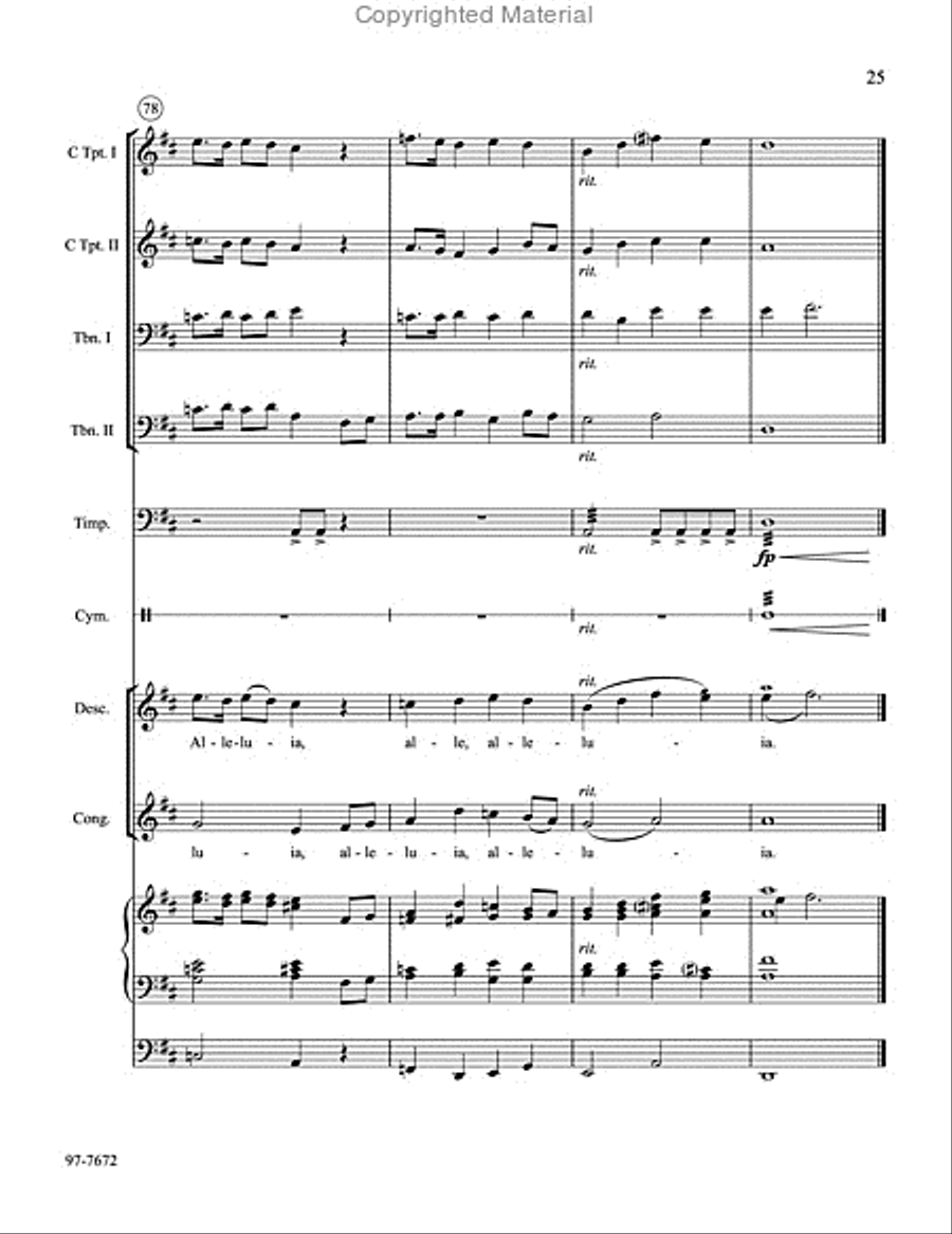 This Is the Feast of Victory: A Festival Setting Choir scores gallery preview page 7
