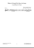 What A Friend We Have In Jesus - Lead Sheet in C Key