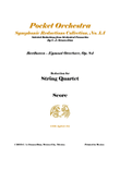 Beethoven - Egmont Overture, Op. 84 - String Quartet Arrangement - Score