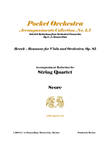 Bruch - Romanze for Viola and Orchestra, Op. 85 (Accompaniment Reduction for String Quartet, SCORE)