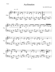Acclimation - for piano