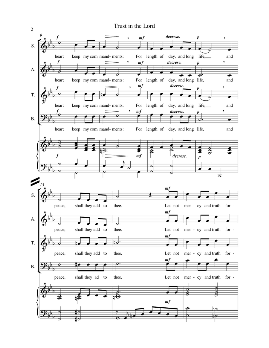 Trust in the Lord Trust in the Lord 4-Part scores gallery preview page 3