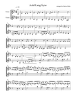 Auld Lang Syne for violin duet