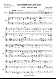 Du suchest das Land heim (German version of Thou visitest the Earth) for solo and choir