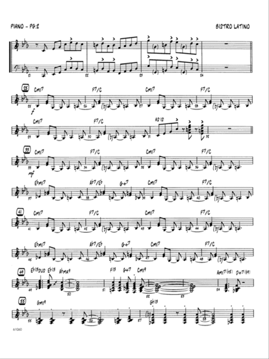 Bistro Latino - Piano Piano Solo scores gallery preview page 2