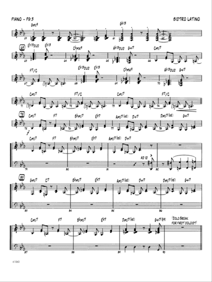 Bistro Latino - Piano Piano Solo scores gallery preview page 3