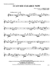 I Can See Clearly Now: Tenor Saxophone