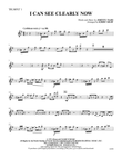 I Can See Clearly Now: Trumpet 1