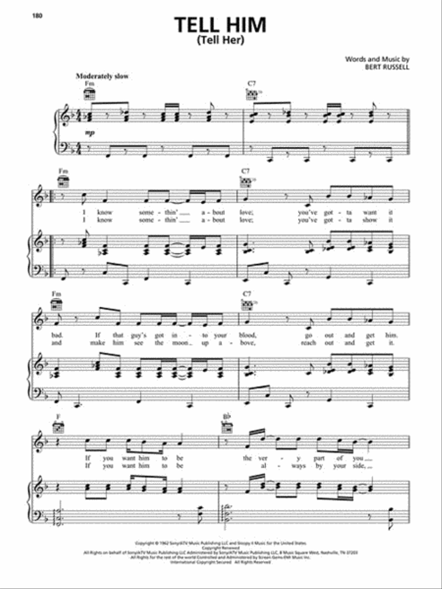 Classic Girl Groups Piano, Vocal, Guitar scores gallery preview page 4