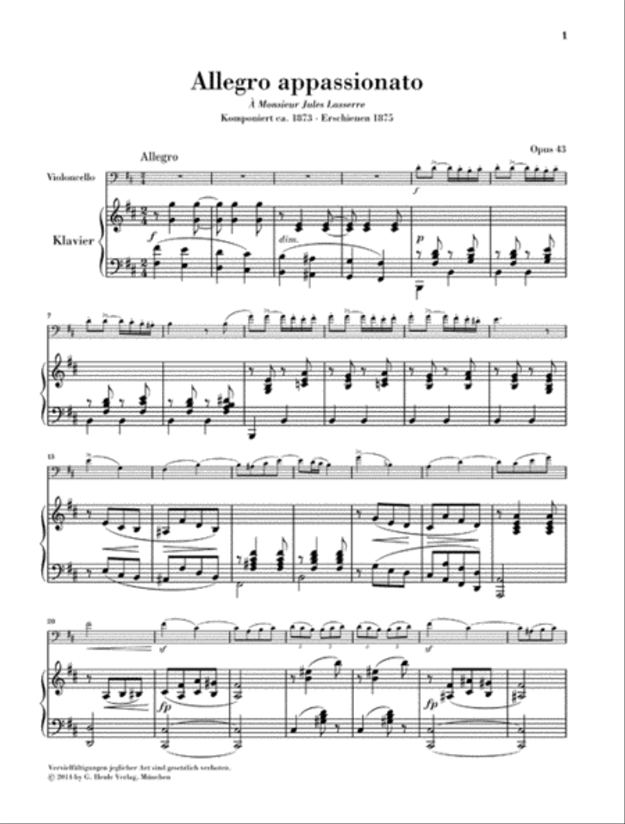 Allegro Appassionato Op. 43 Piano Accompaniment scores gallery preview page 2