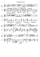 Fitzwilliam sonata for alto recorder or flute and guitar Small Ensemble scores gallery preview page 4