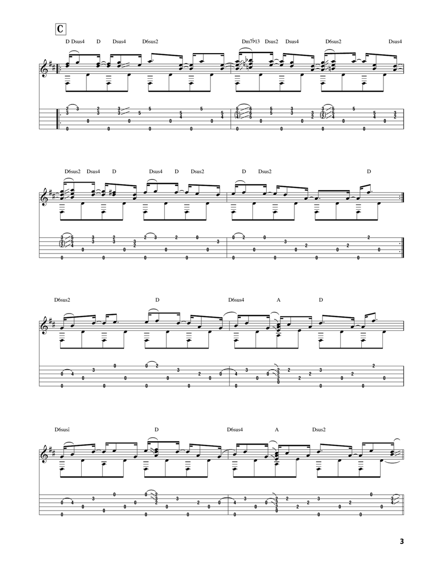 Embryonic Journey Embryonic Journey Acoustic Guitar scores gallery preview page 3