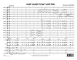 I Just Called to Say I Love You - Conductor Score (Full Score)