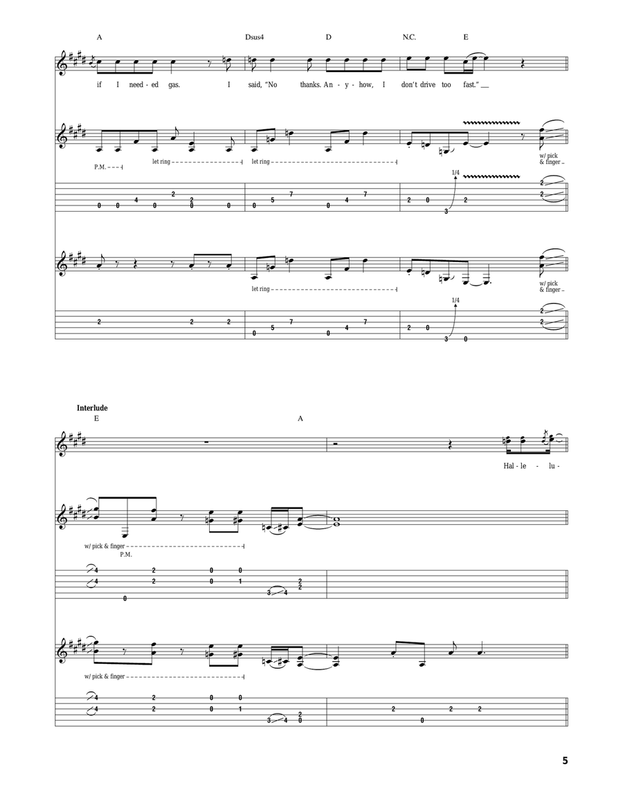 Chevrolet Chevrolet Acoustic Guitar scores gallery preview page 5