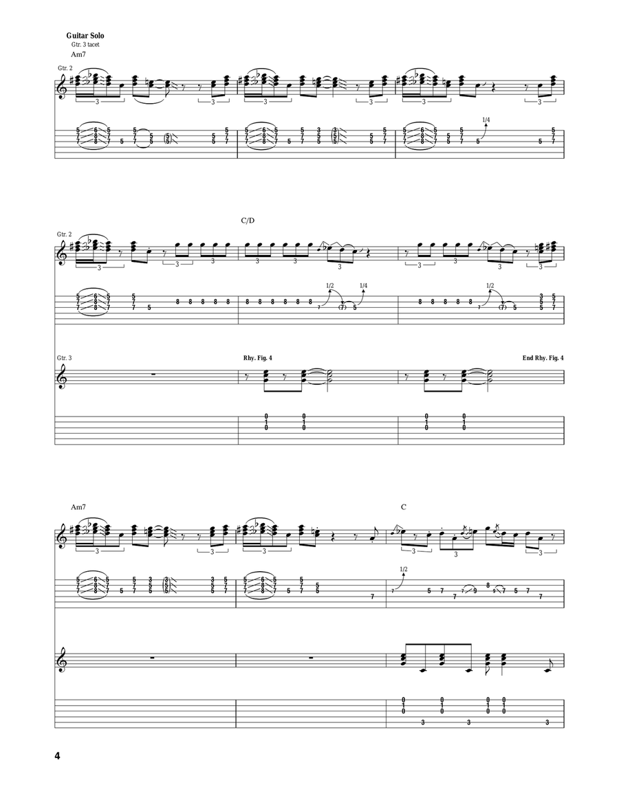 A Fool For Your Stockings Acoustic Guitar scores gallery preview page 4