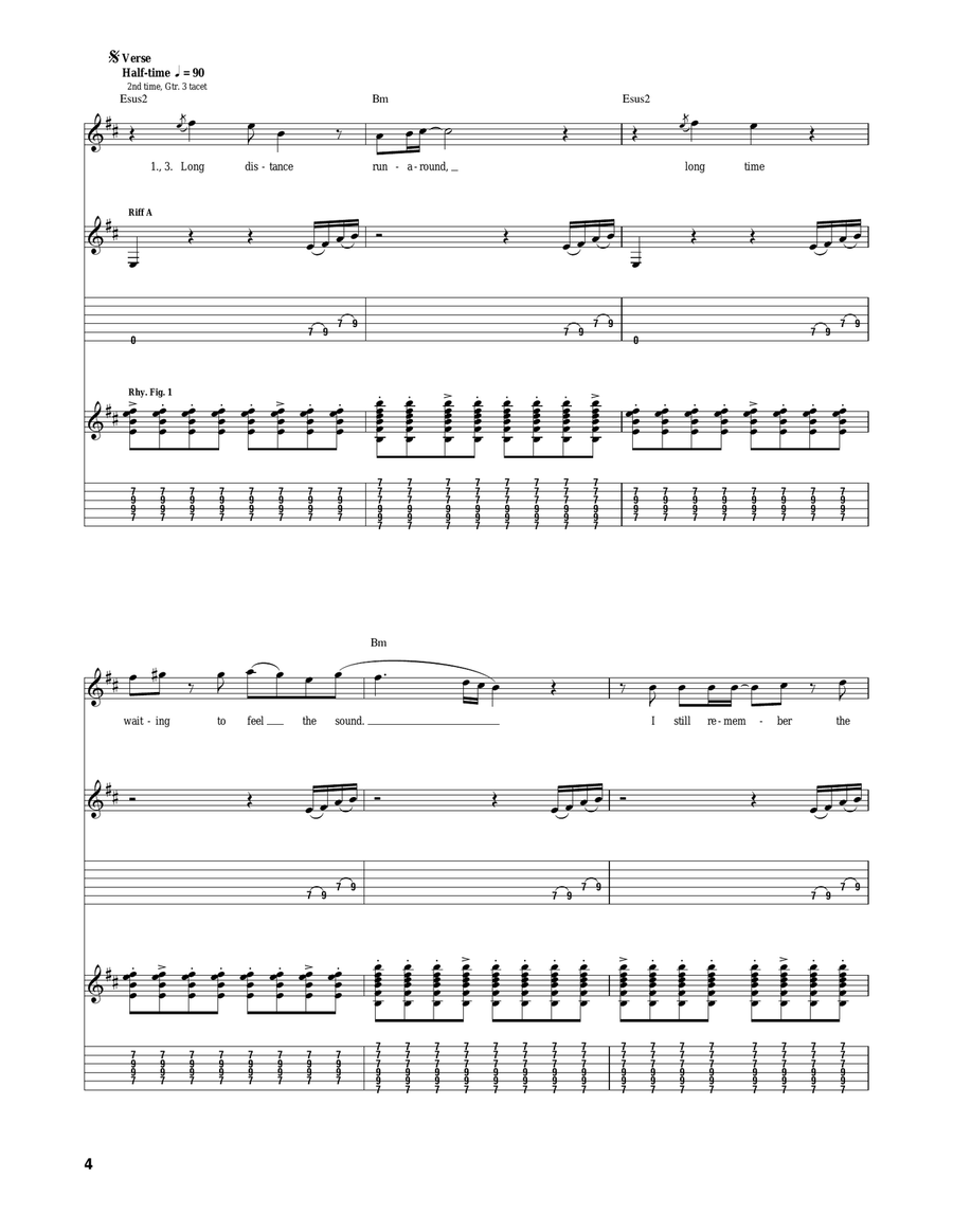 Long Distance Runaround Long Distance Runaround Acoustic Guitar scores gallery preview page 4