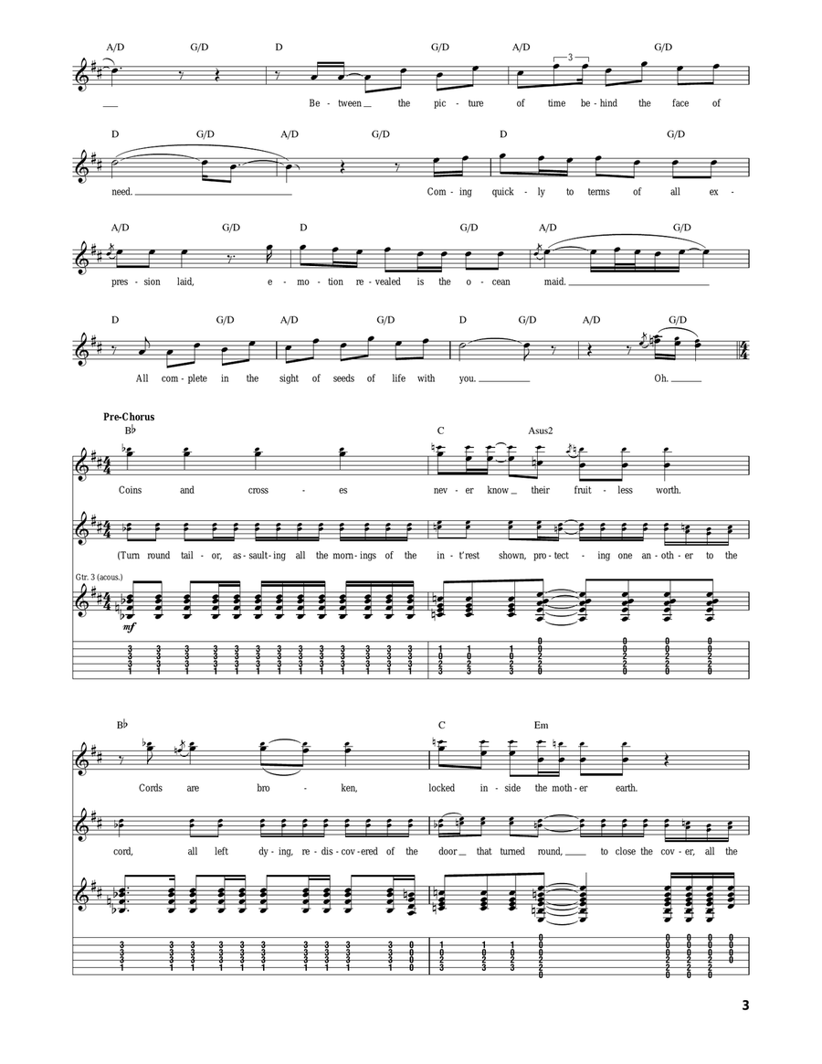 And You And I And You And I Acoustic Guitar scores gallery preview page 3