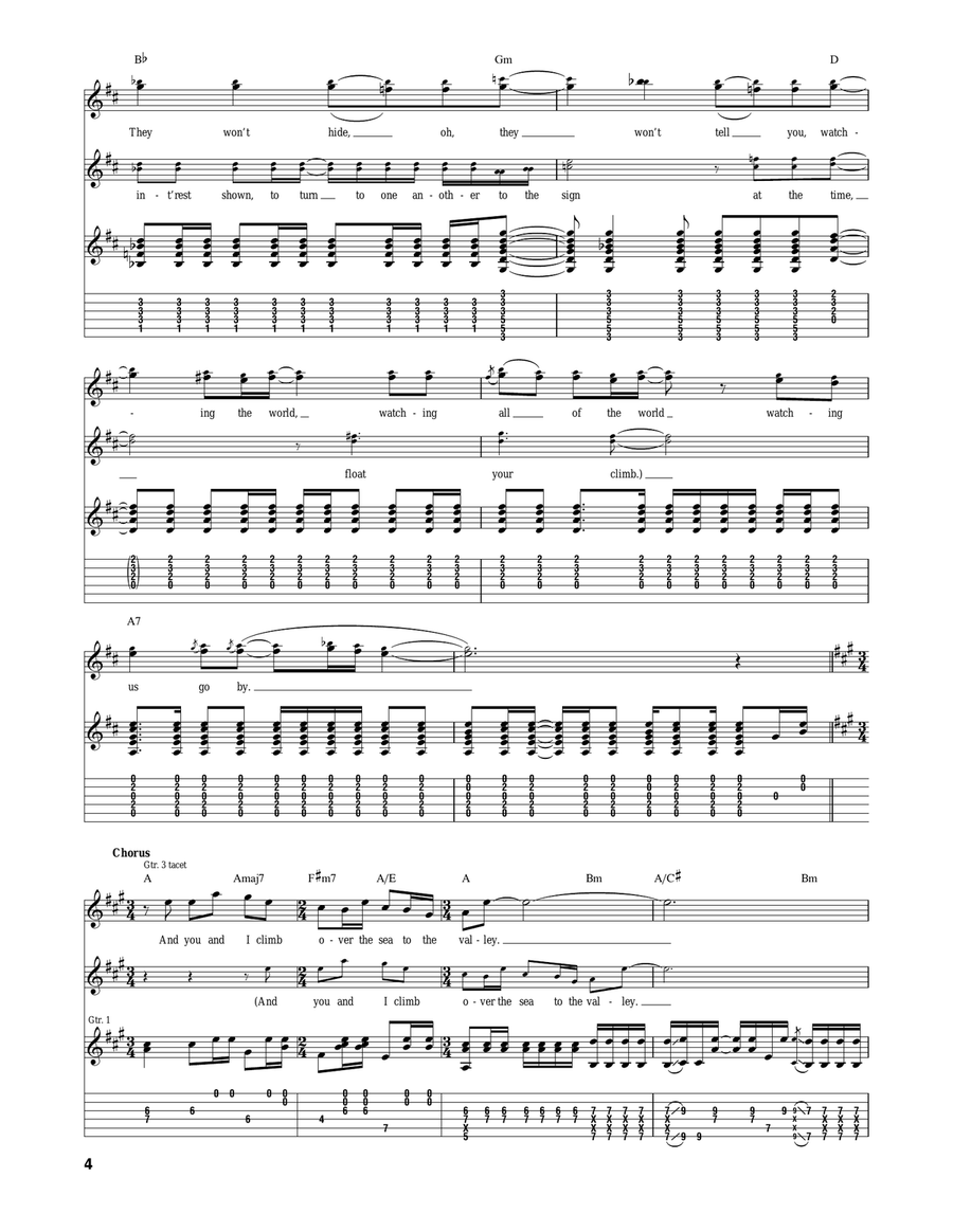 And You And I And You And I Acoustic Guitar scores gallery preview page 4