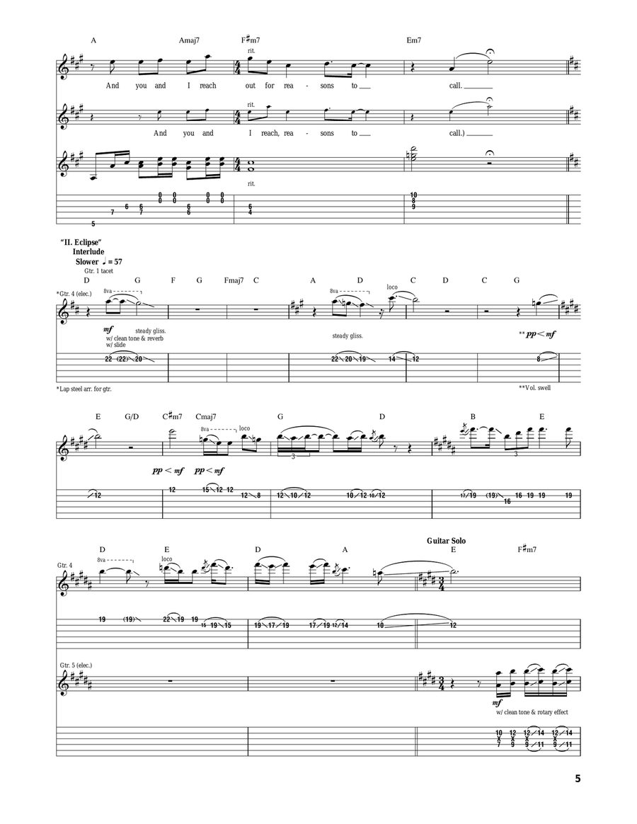 And You And I And You And I Acoustic Guitar scores gallery preview page 5
